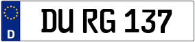 Trailer License Plate